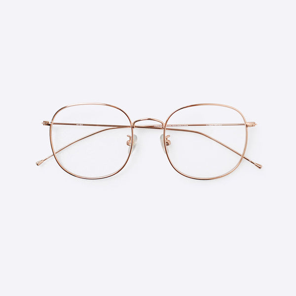 Gold thin cheap frame glasses